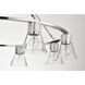 Gianna 40 inch Brushed Nickel Chandelier Ceiling Light