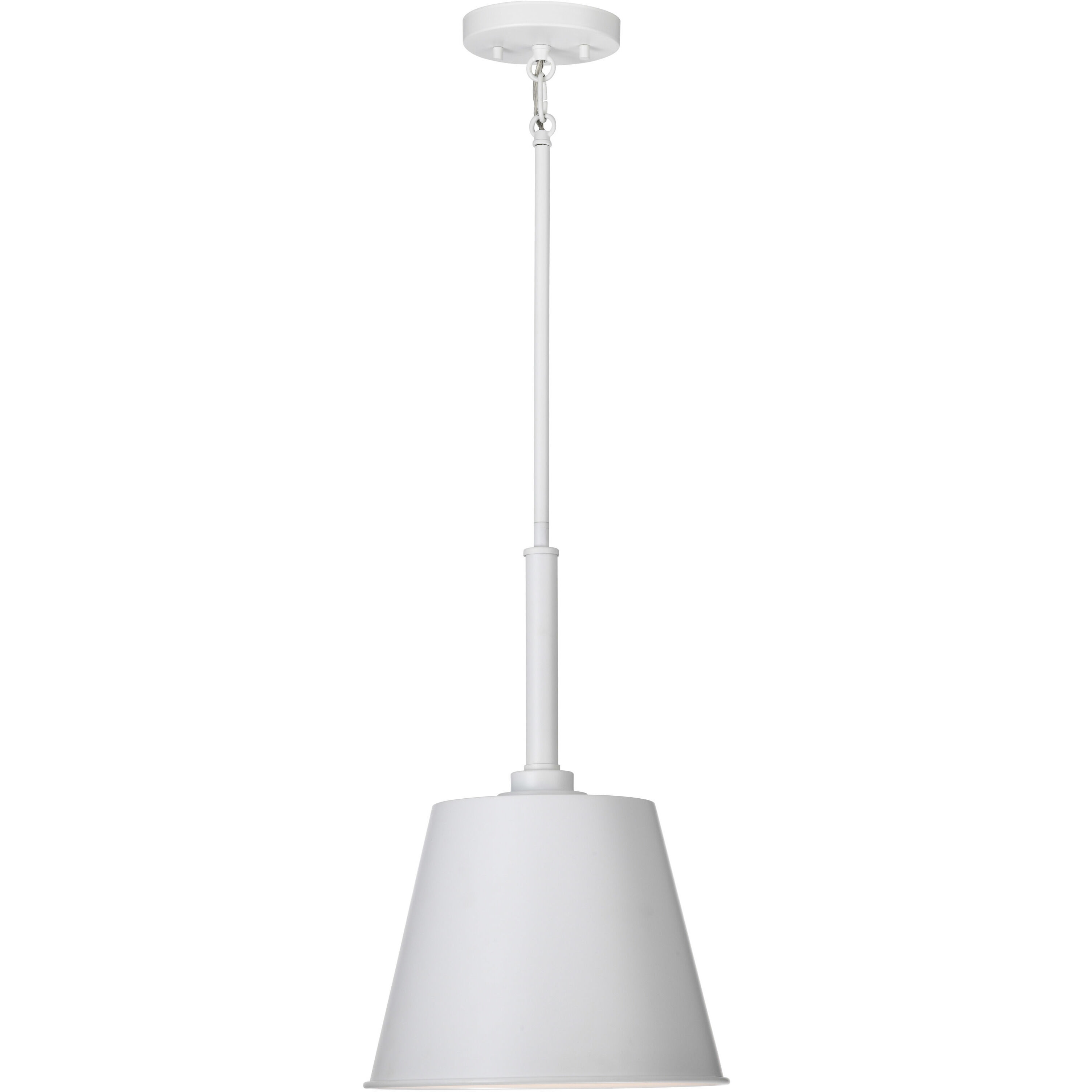 Alexis 1 Light 11 inch Matte White Pendant Ceiling Light