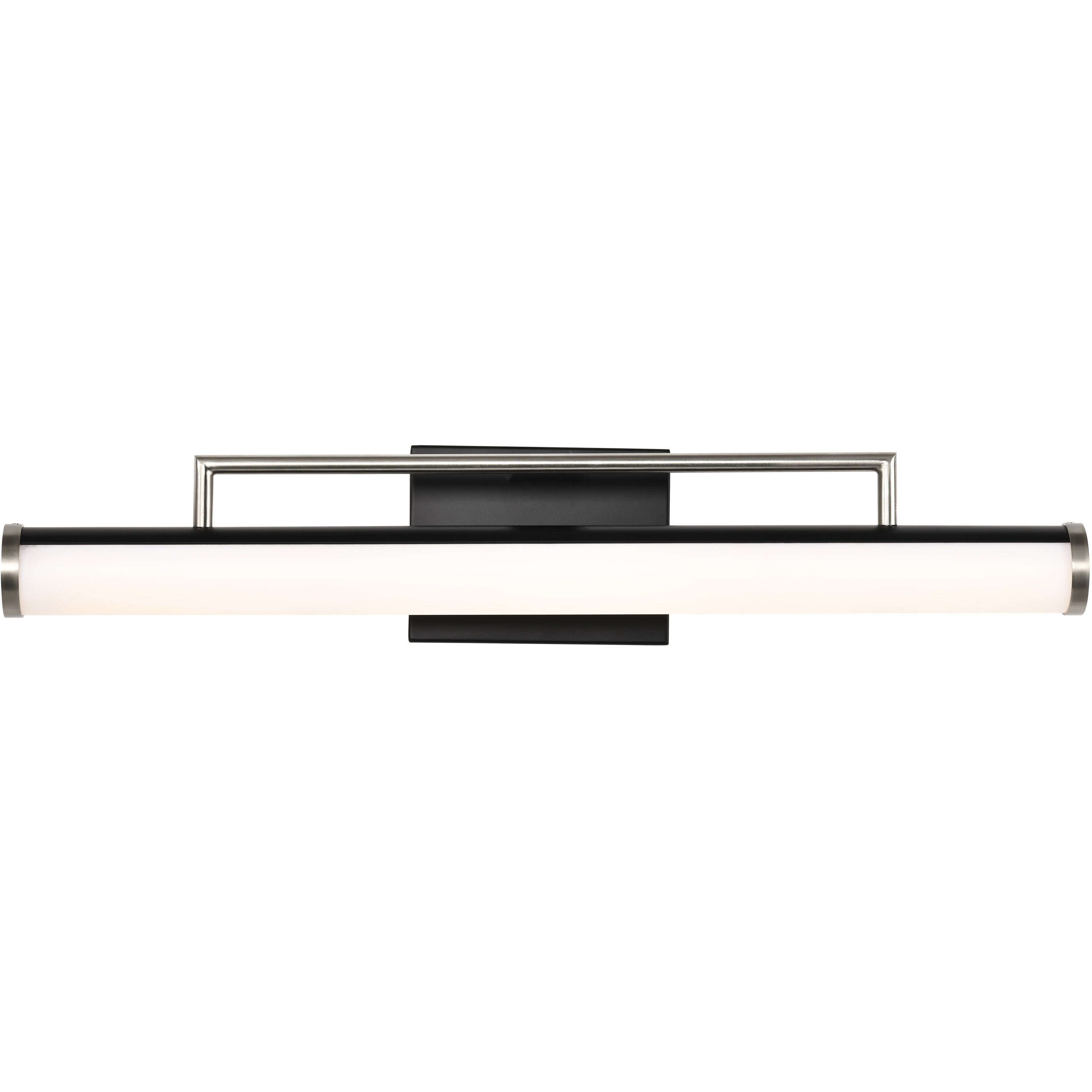 Solano LED 24 inch Black and Brushed Nickel Bath Vanity Light Wall Light