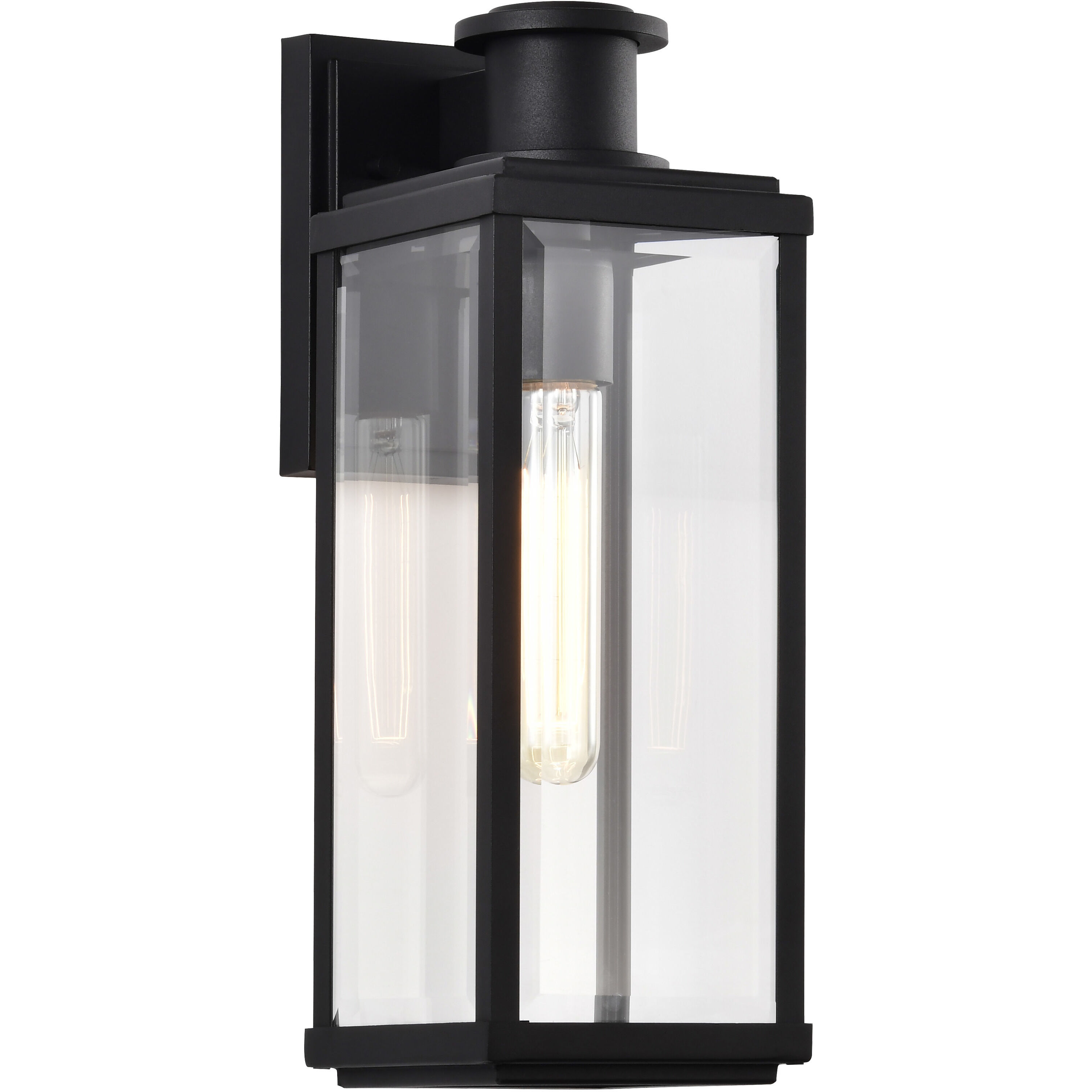Luca 16.5 inch Sand Black Outdoor Wall Light