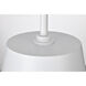 Alexis 1 Light 15 inch Matte White Pendant Ceiling Light