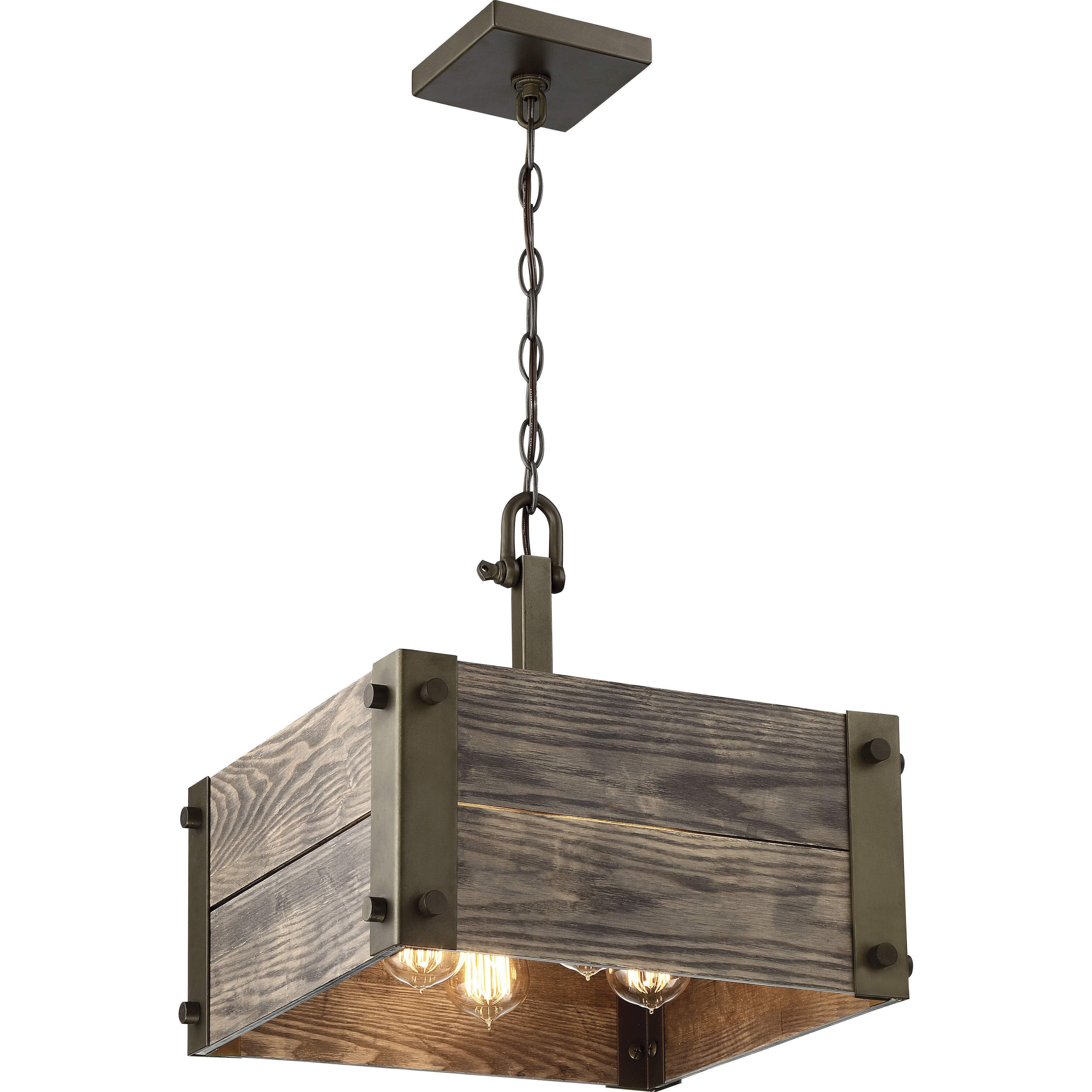Winchester 4 Light 15 inch Bronze Pendant Ceiling Light