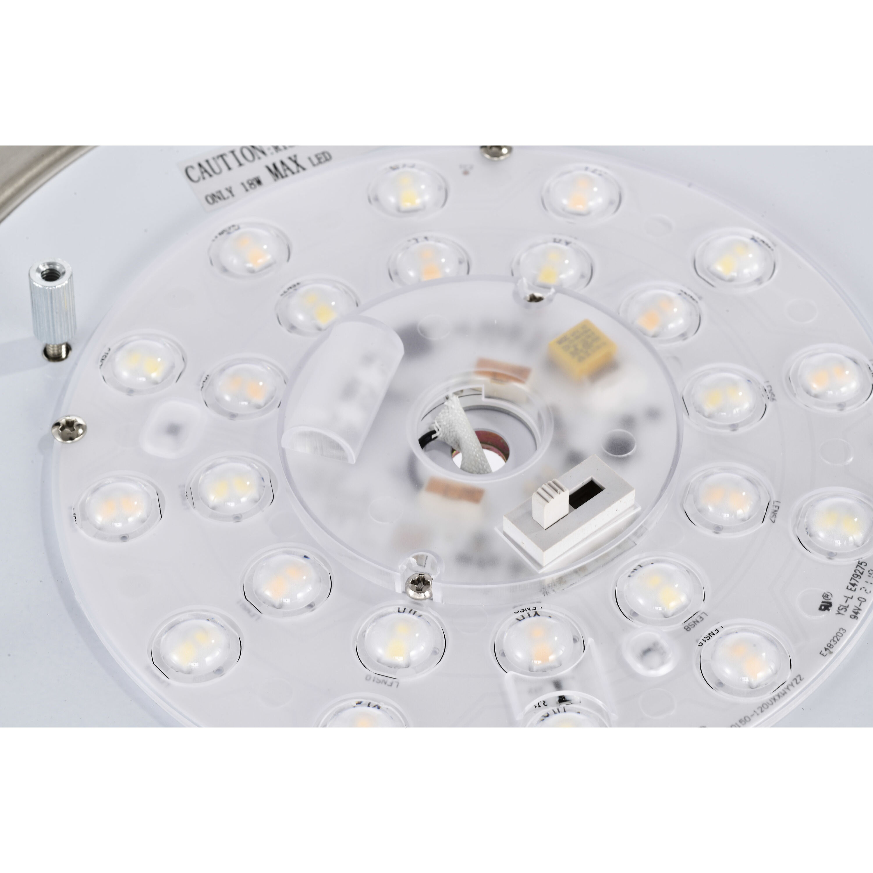 Glamour LED 10 inch Brushed Nickel Flush Mount Ceiling Light