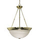 Signature 3 Light 20 inch Polished Brass Pendant Ceiling Light