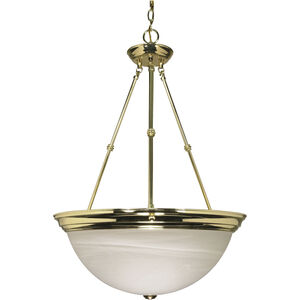 Signature 3 Light 20 inch Polished Brass Pendant Ceiling Light
