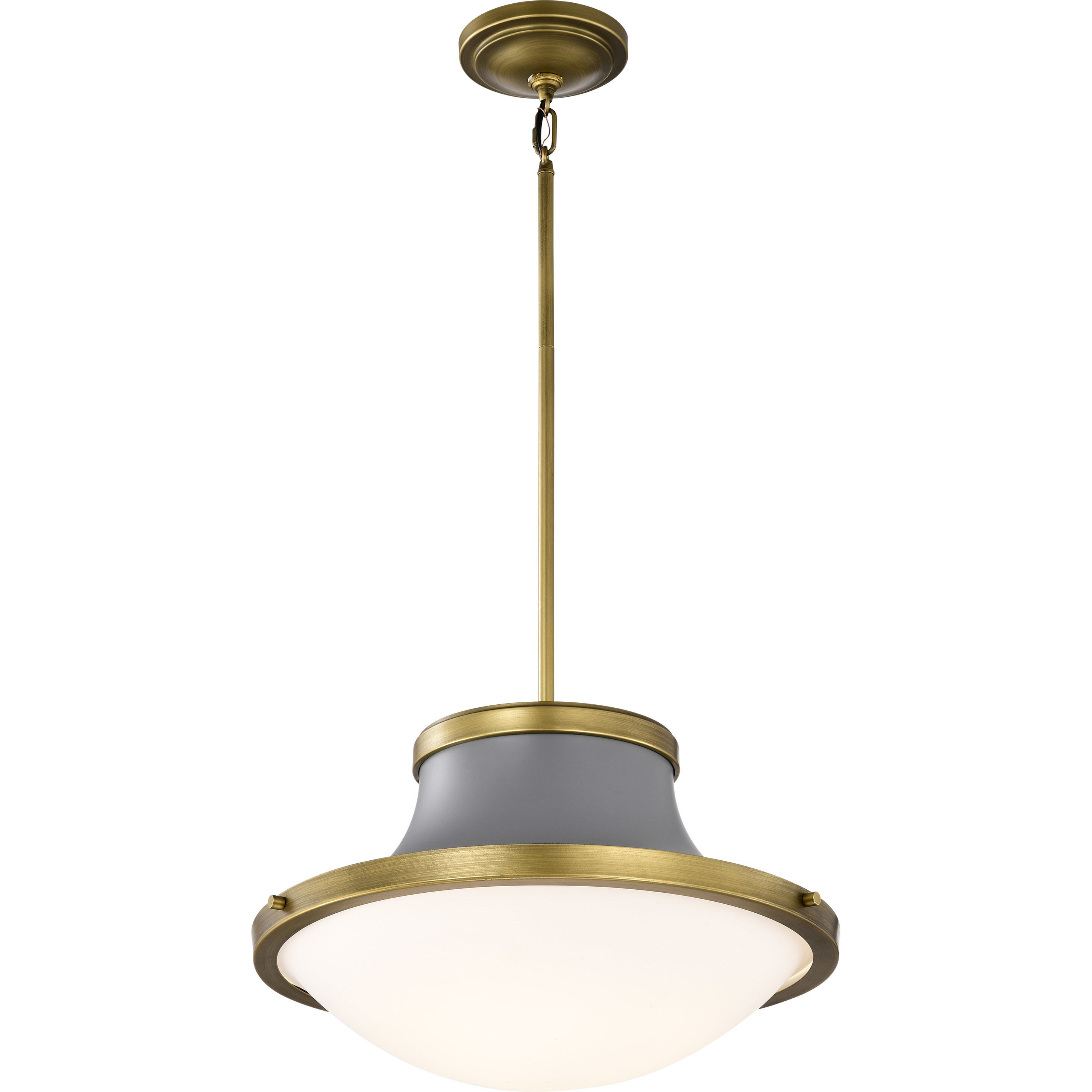 Lafayette 1 Light 18 inch Matte Gray Pendant Ceiling Light