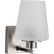 Lune 5.25 inch Brushed Nickel Vanity Wall Light