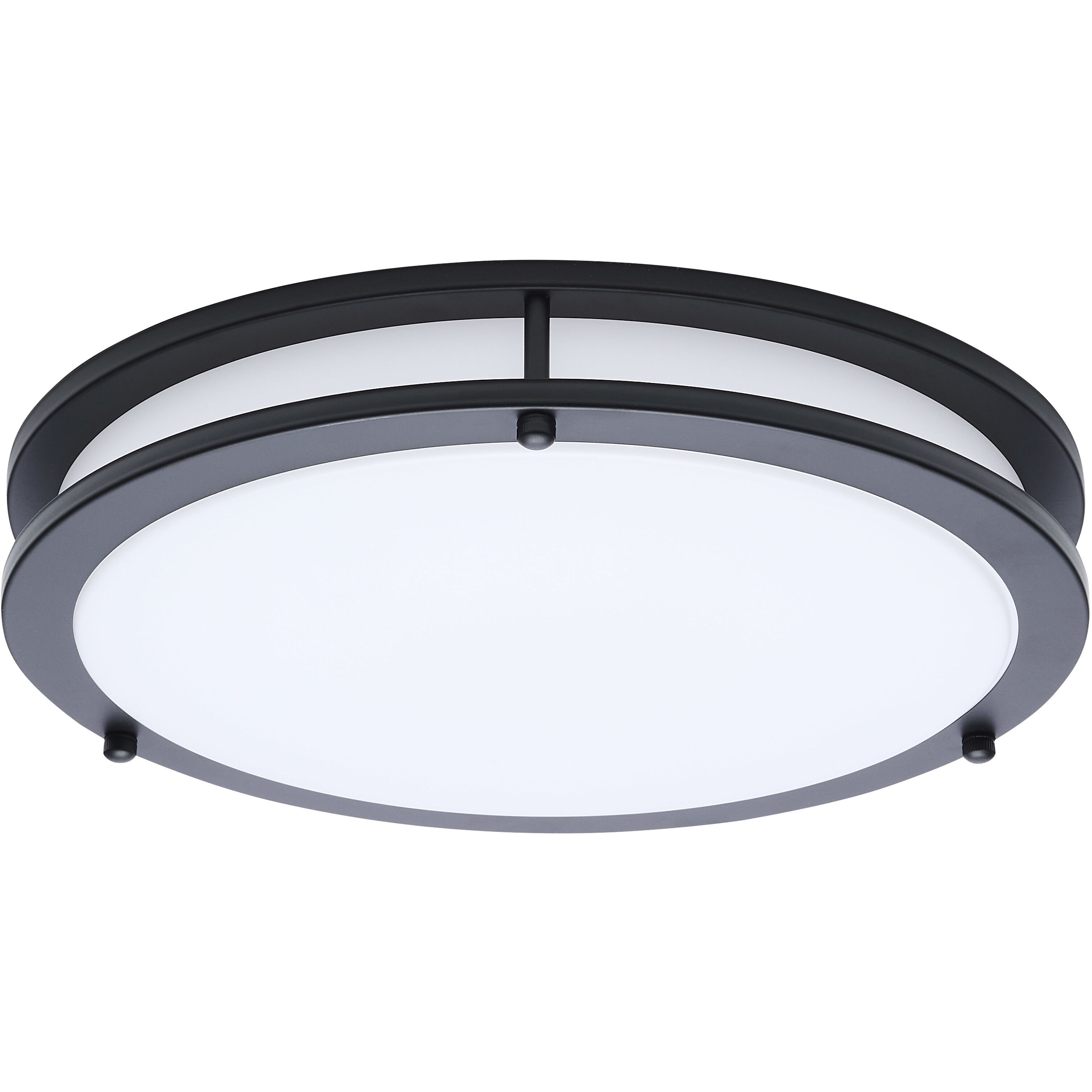 Glamour LED 12.99 inch Black Flush Mount Ceiling Light