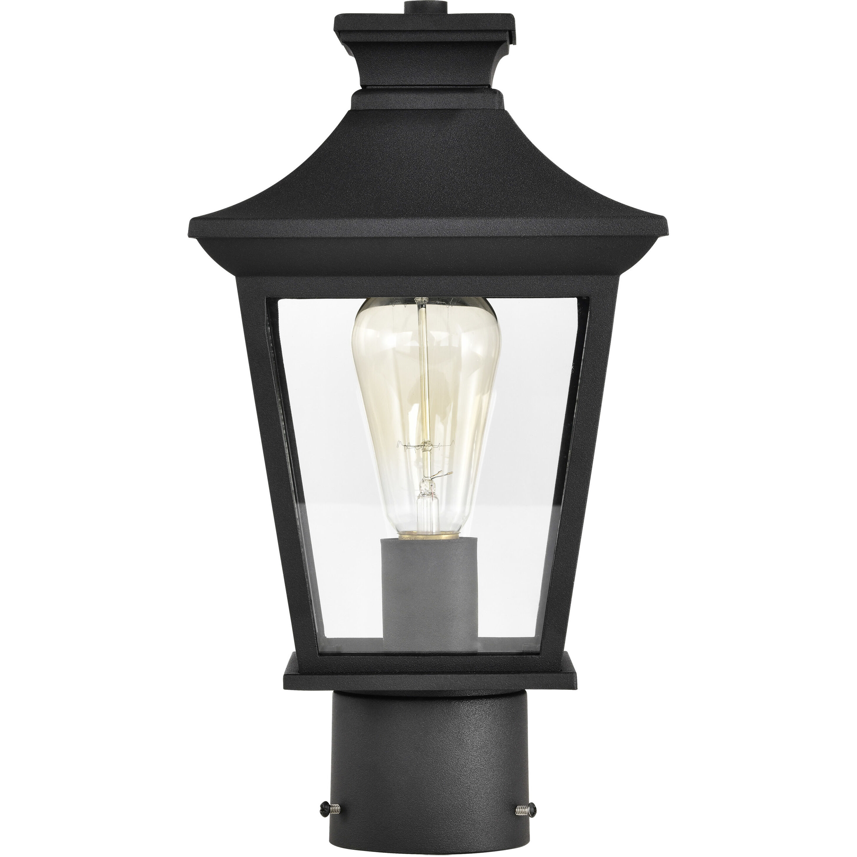 Jasper 14 inch Matte Black Post Lantern