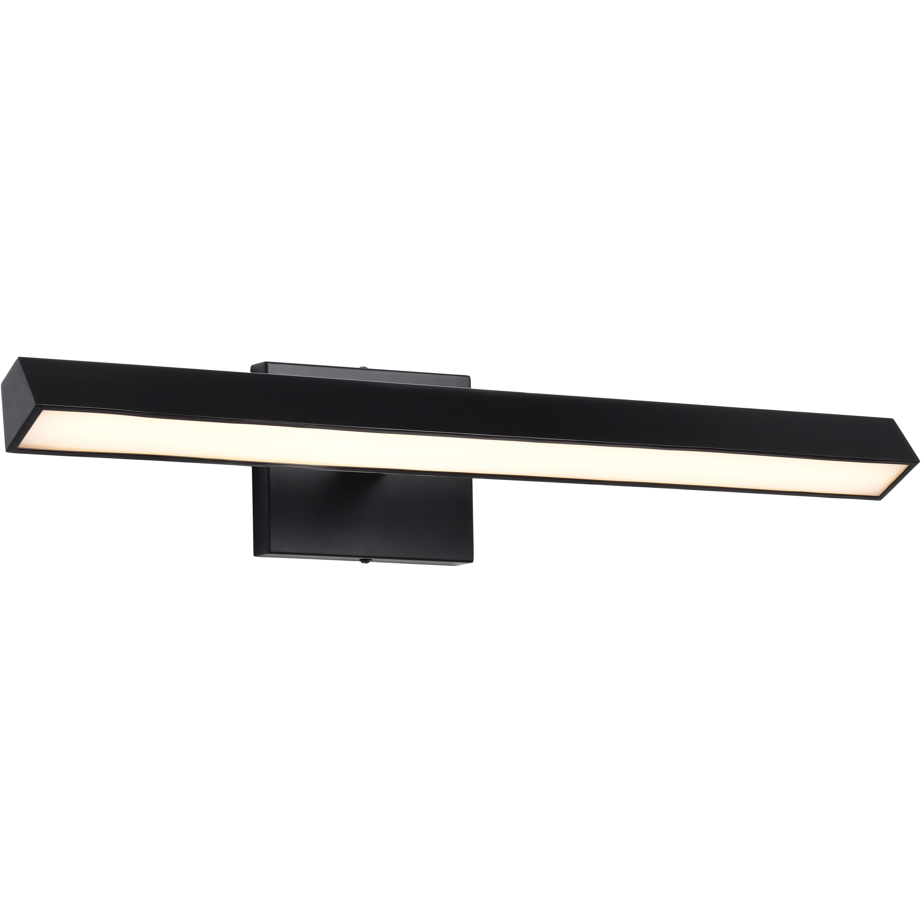 Mila LED 24 inch Black Vanity Wall Light