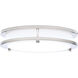 Glamour LED 9.84 inch Brushed Nickel Flush Mount Ceiling Light