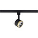 Brentwood 1 Light 120 Matte Black and Brushed Brass Track Lighting Ceiling Light