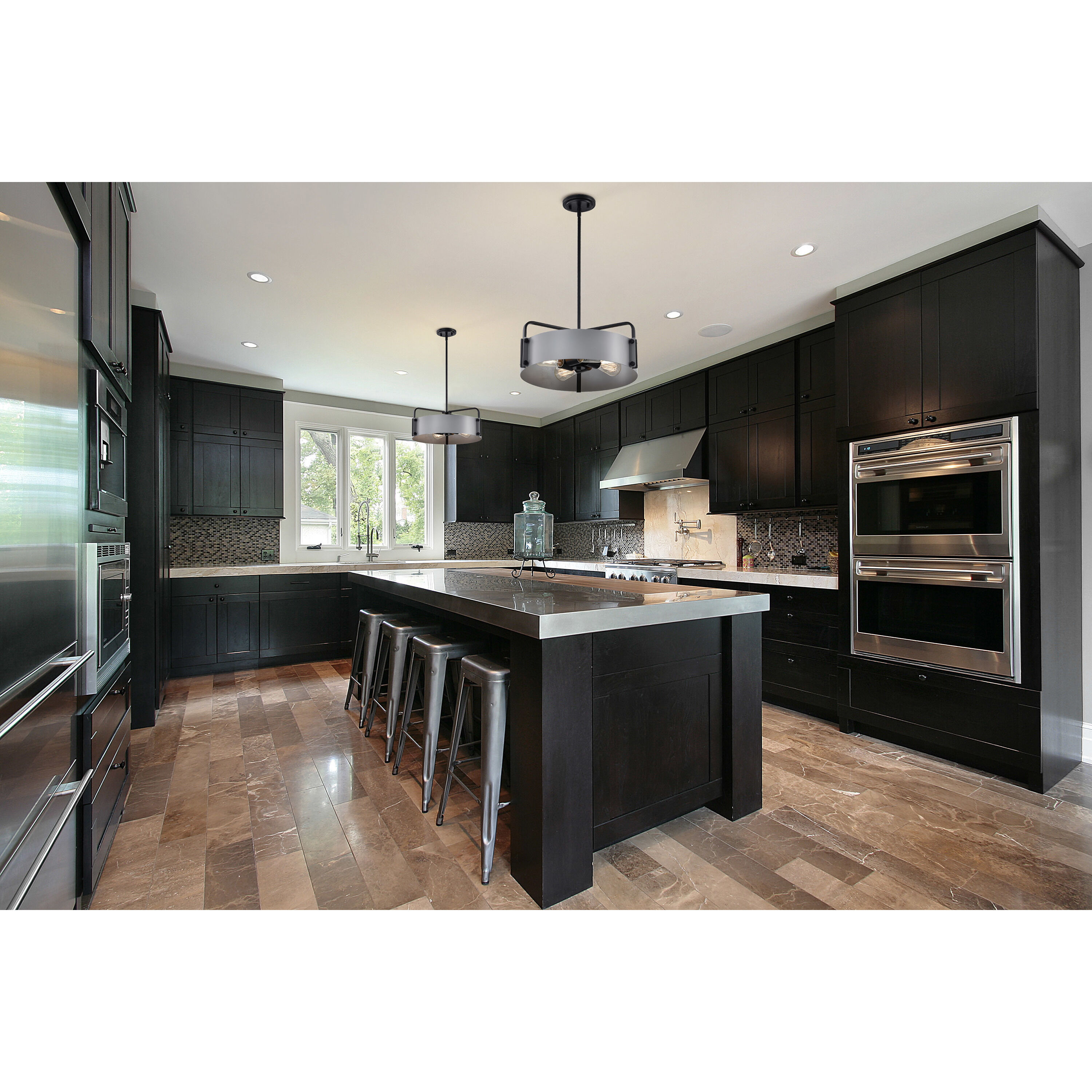 Altos 4 Light 18 inch Matte Gray Pendant Ceiling Light