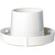 Brentwood White Twist Lock Holder