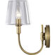 Brookside 1 Light 6 inch Vintage Brass Wall Sconce Wall Light