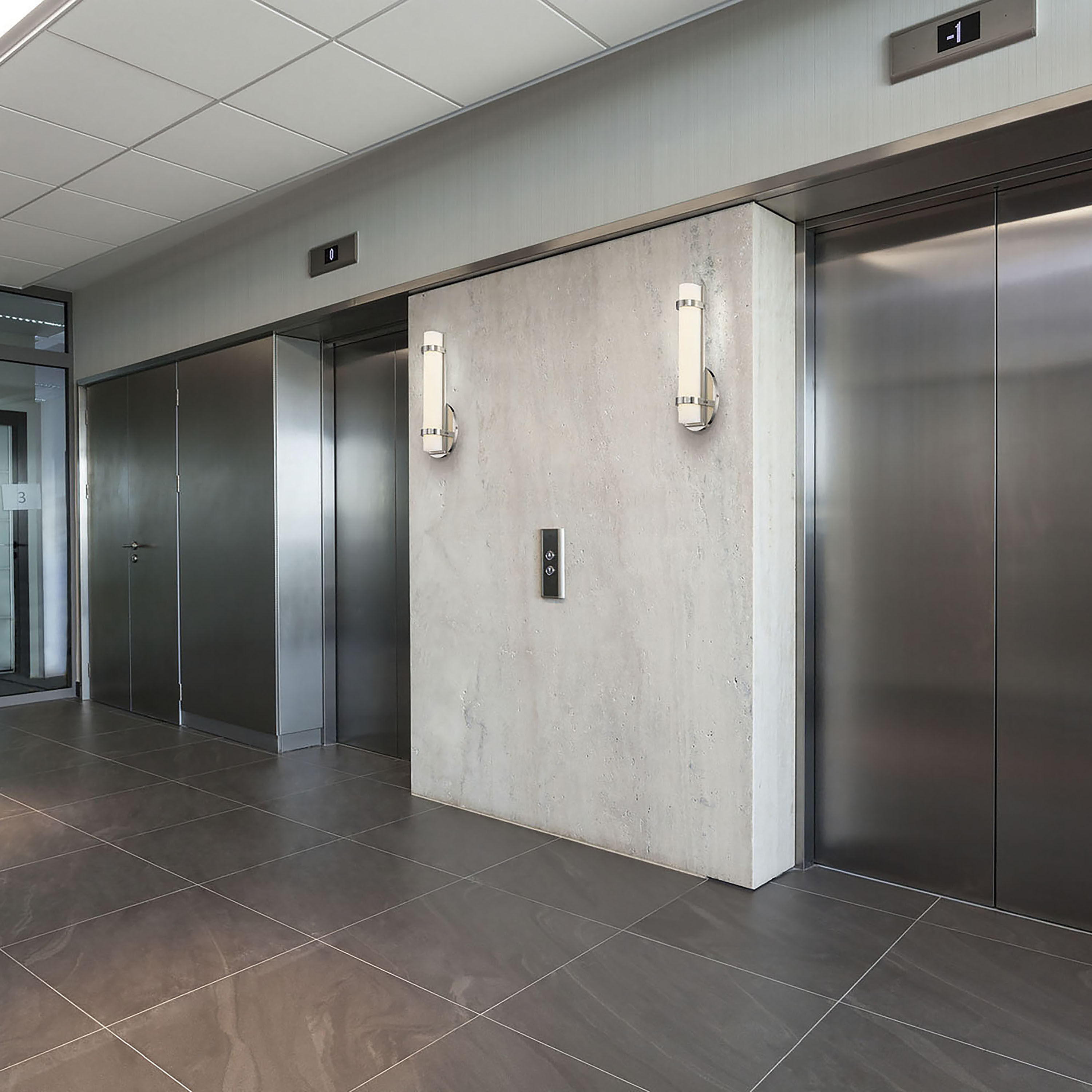 Slice LED 5 inch Polished Nickel ADA Wall Sconce Wall Light