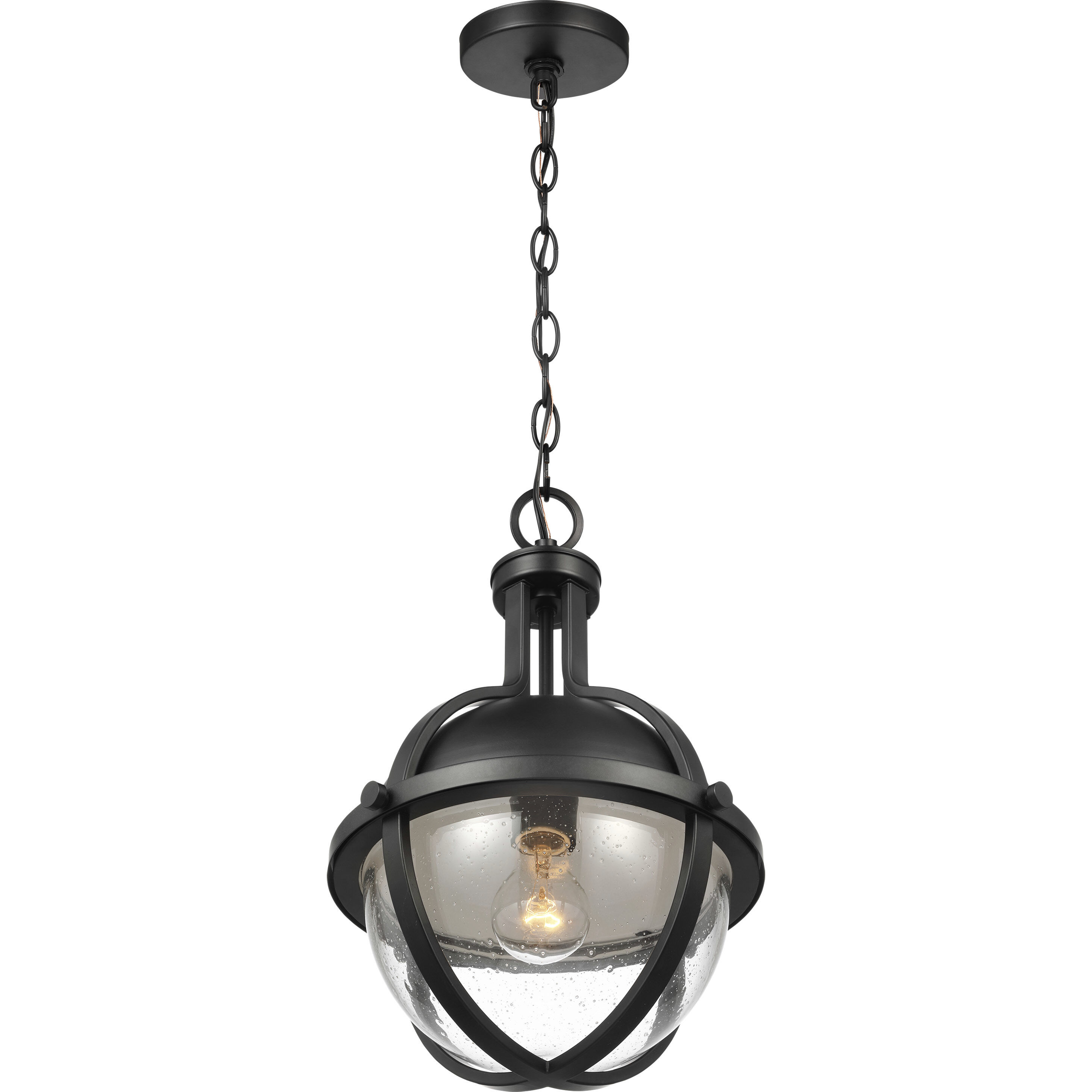 Lincoln 1 Light 11 inch Matte Black Pendant Ceiling Light