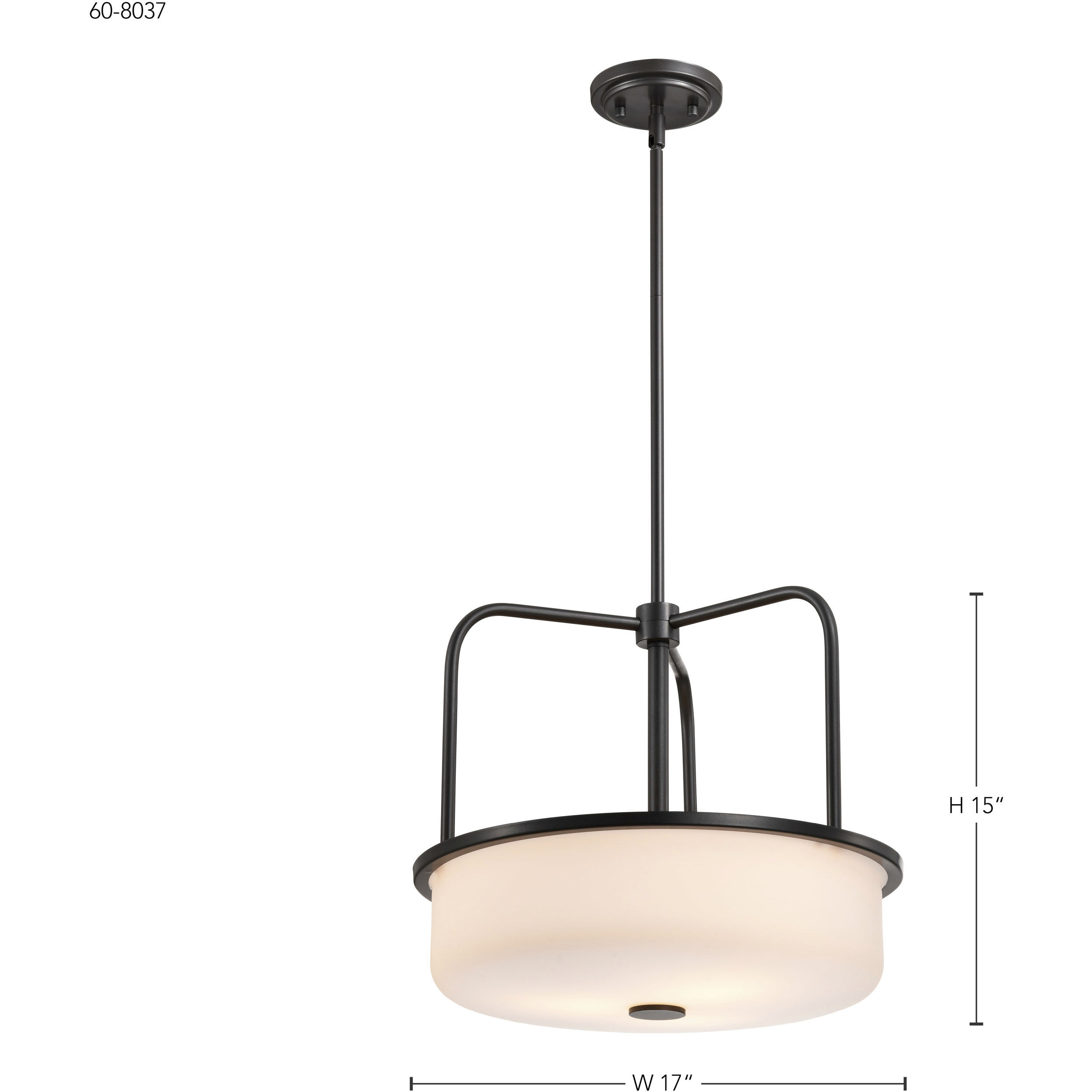 Warren 17 inch Gun Metal Pendant Ceiling Light