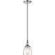 Vintage 1 Light 5 inch Polished Nickel Pendant Ceiling Light