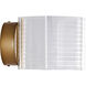 Kenzo LED 7.63 inch Polished Anodized Bronze Vanity Wall Light