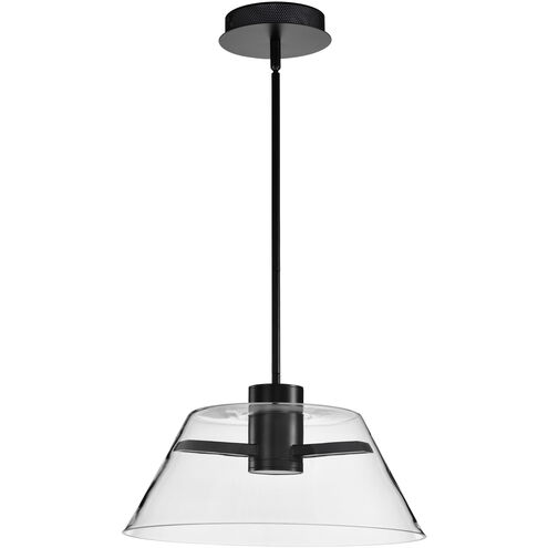 Edmond LED 17 inch Matte Black Pendant Ceiling Light