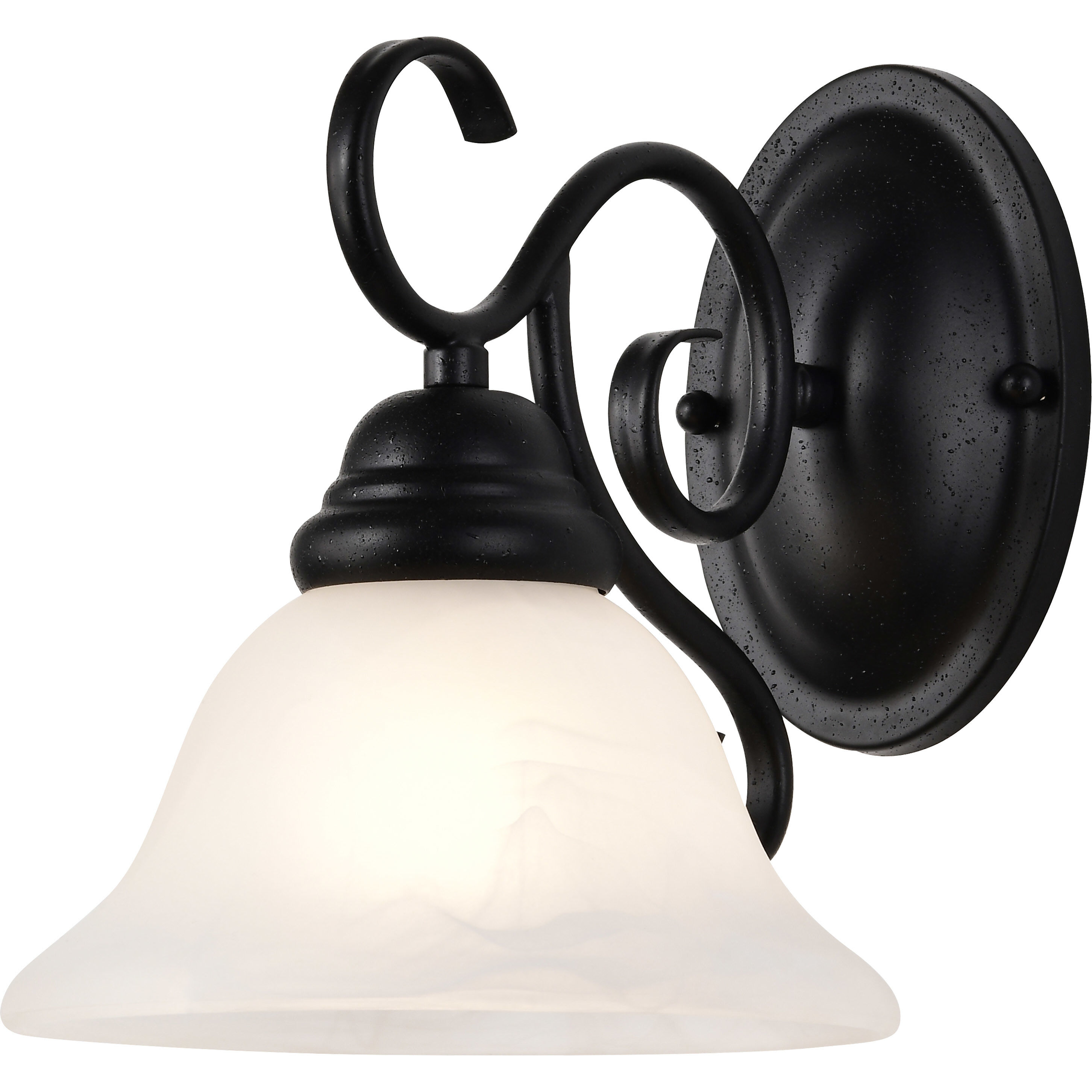 Castillo 1 Light 9 inch Textured Black Vanity Light Wall Light