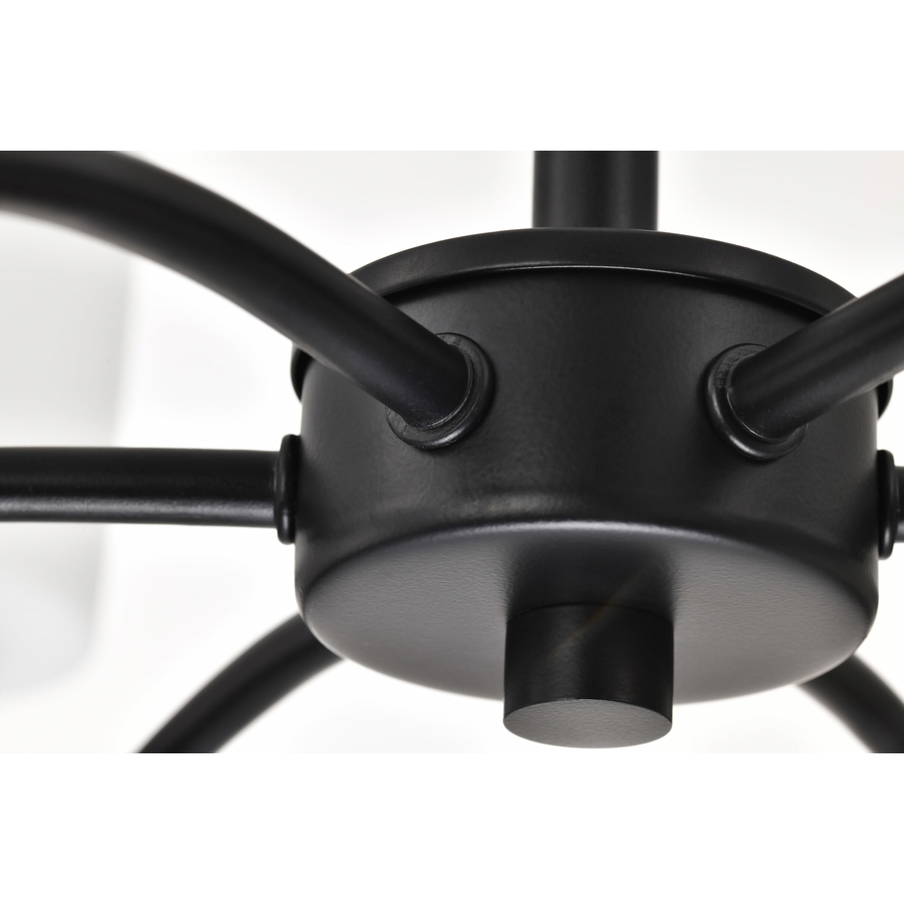 Liam 25 inch Matte Black Chandelier Ceiling Light