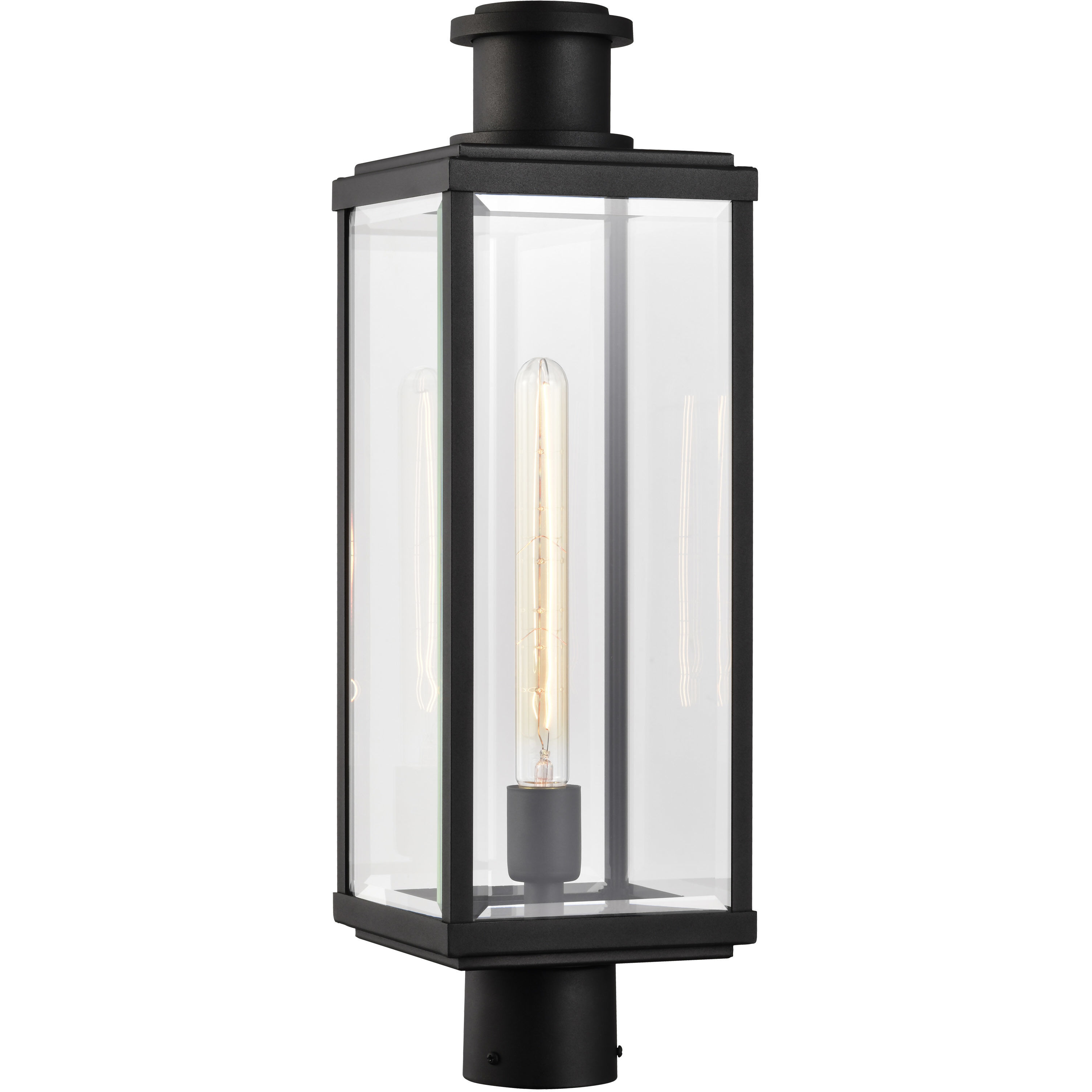 Luca 22.75 inch Sand Black Outdoor Post Light
