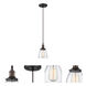 Vintage 1 Light 5.13 inch Rustic Bronze Pendant Ceiling Light