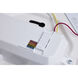 ColorQuick LED 13.98 inch White Flush Mount Ceiling Light