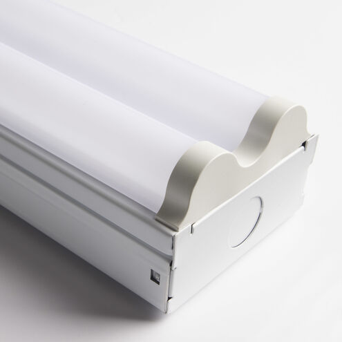 Brentwood LED White Linear Strip Ceiling Light, Strip Fixture