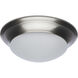 Brentwood LED 11.75 inch Brushed Nickel Flush Mount Ceiling Light