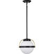 Lakeshore 1 Light 10 inch Matte Black Pendant Ceiling Light