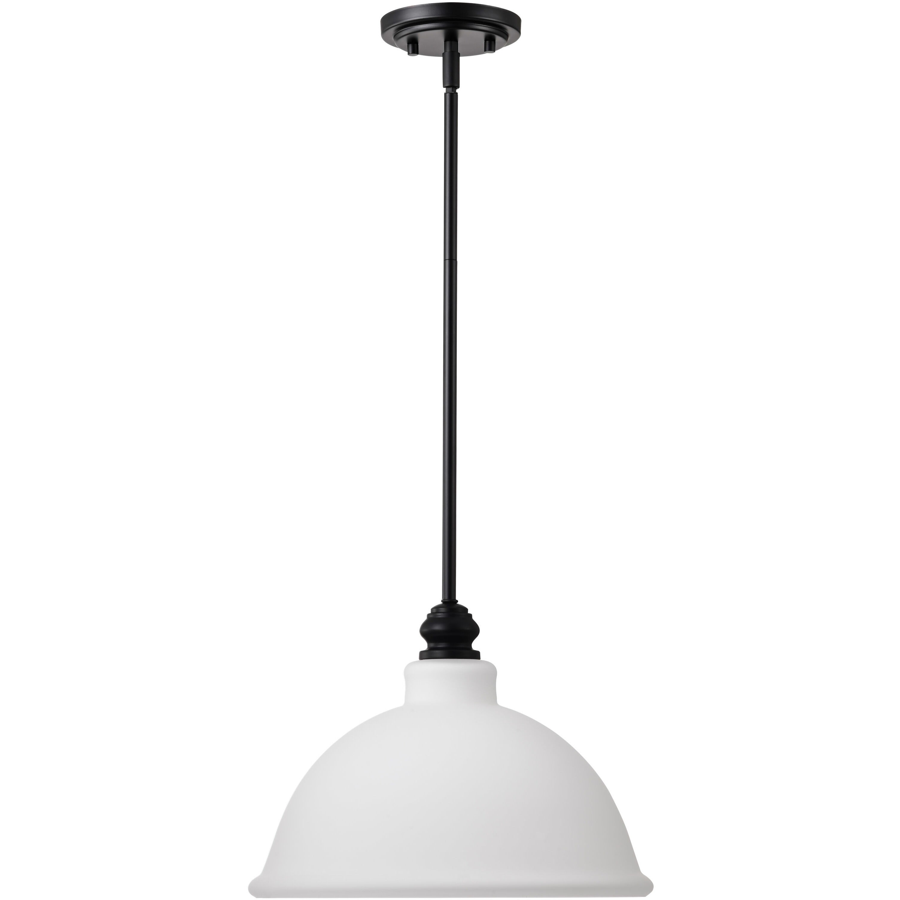 Russel 14 inch Matte Black Pendant Ceiling Light