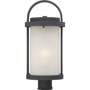 Willis LED 20 inch Textured Black and Antique White Outdoor Post Light