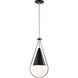 Admiral 1 Light 10 inch Matte Black Pendant Ceiling Light