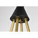 Marsden 4 Light 13.25 inch Matte Black Chandelier Ceiling Light