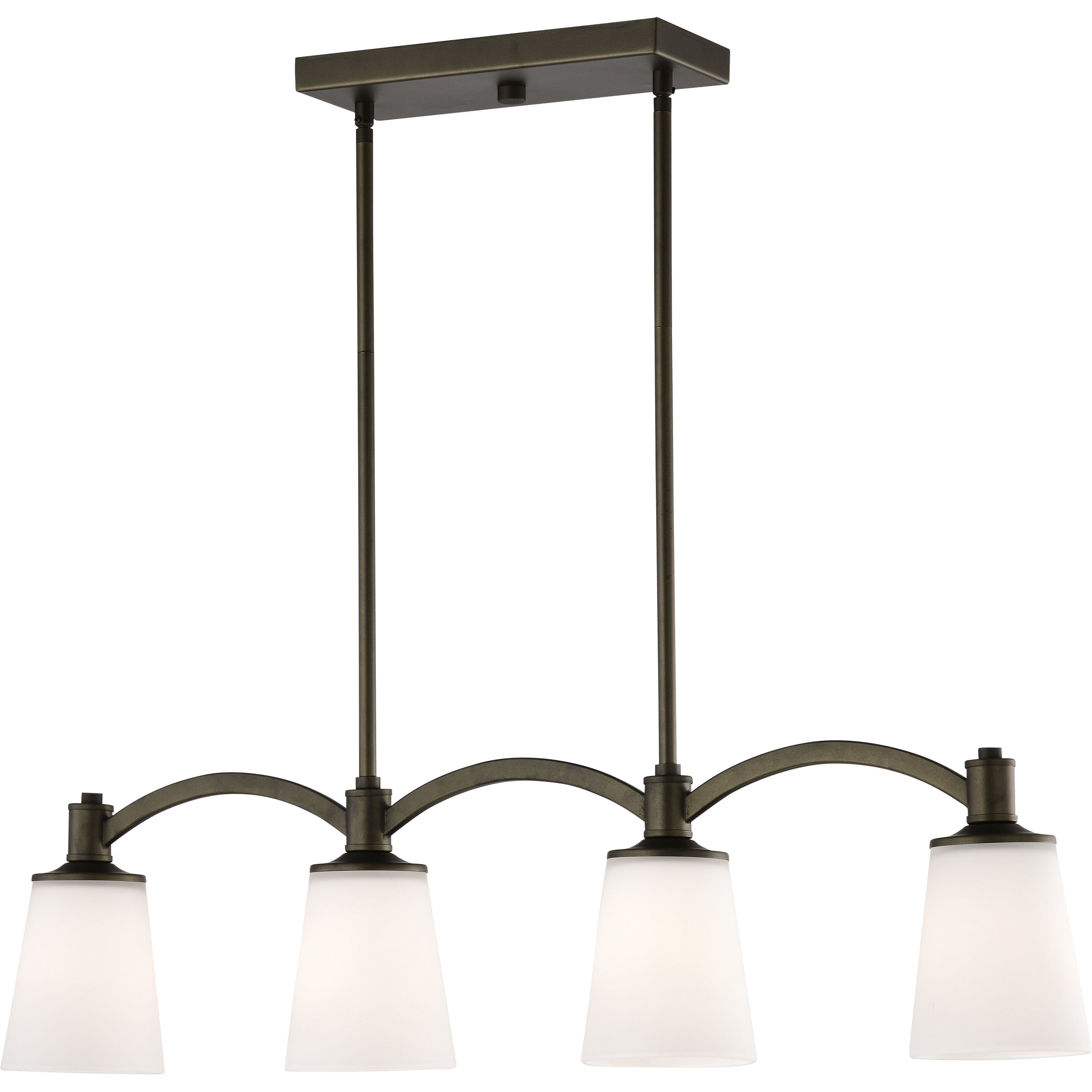 Laguna 4 Light 46 inch Forest Bronze Island Pendant Ceiling Light