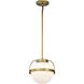 Lakeshore 1 Light 10 inch Natural Brass Pendant Ceiling Light