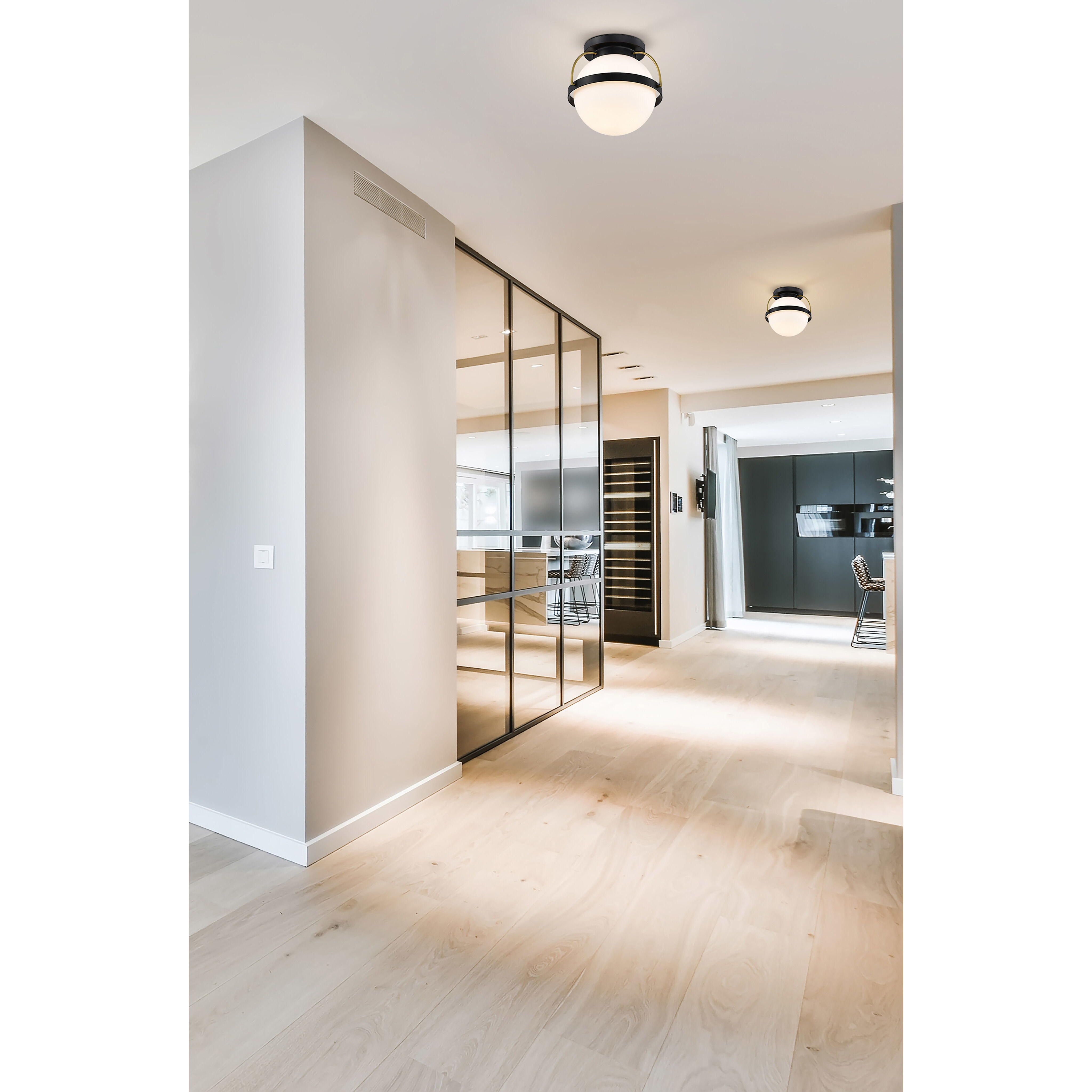 Lakeshore 1 Light 10 inch Matte Black Flush Mount Ceiling Light