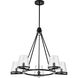 Valentine 30 inch Black Chandelier Ceiling Light