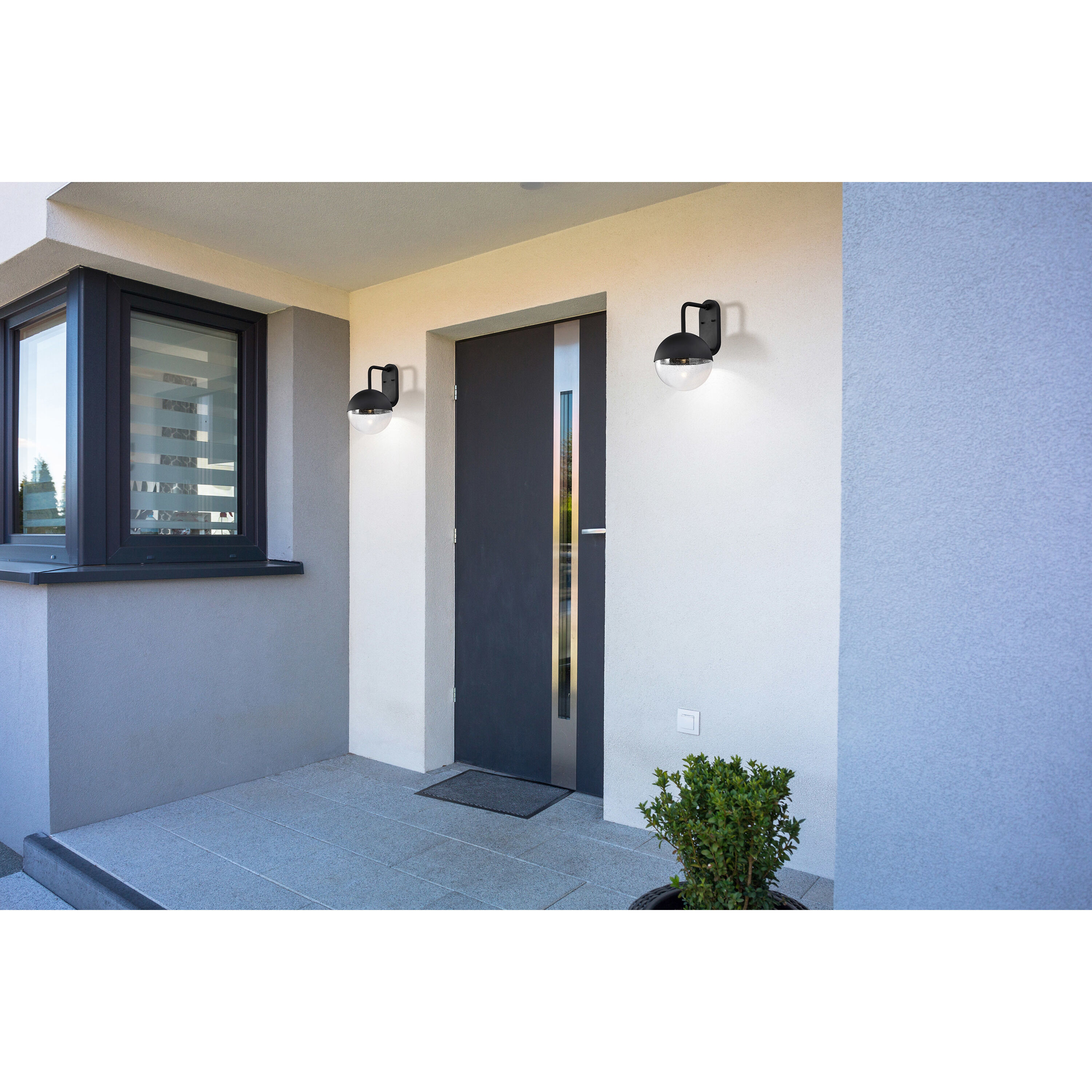 Atmosphere LED 17 inch Matte Black Outdoor Wall Sconce