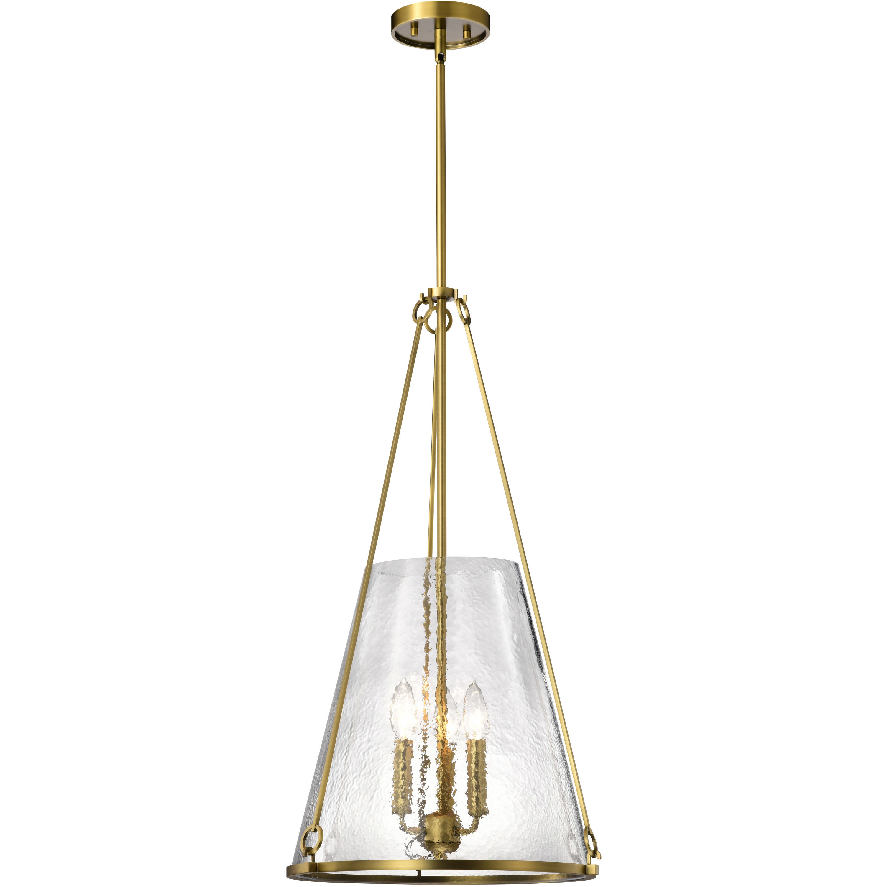 Valentine 16 inch Vintage Brass Pendant Ceiling Light