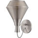 Jake LED 16.13 inch Satin Steel Vanity Light Wall Light