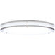 Glamour LED 16.93 inch Brushed Nickel Flush Mount Ceiling Light