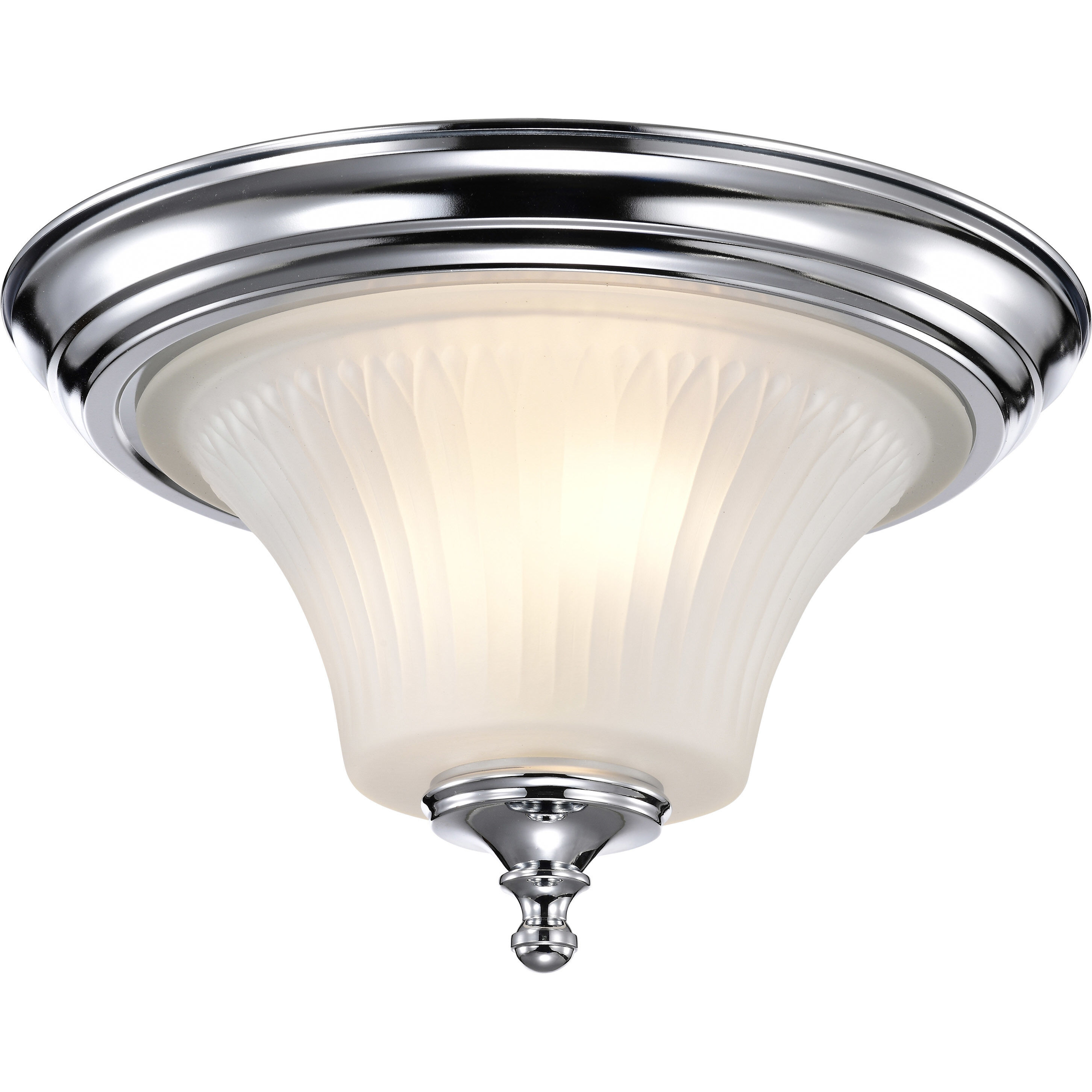Teller 2 Light 13.25 inch Polished Chrome Flush Mount Ceiling Light
