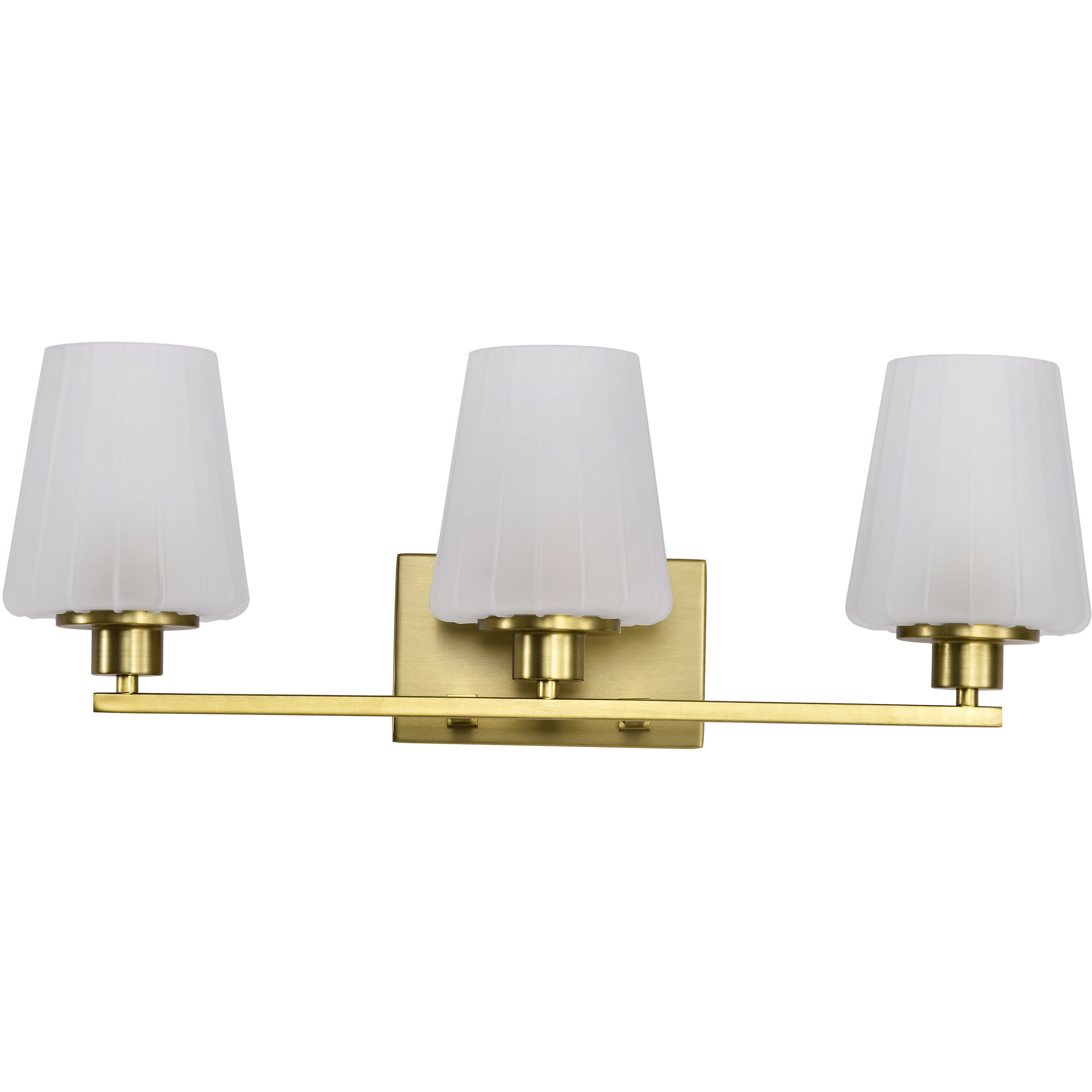 Lune 24 inch Vintage Brass Vanity Wall Light
