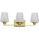 Lune 24 inch Vintage Brass Vanity Wall Light