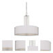 Gemini 4 Light 23.5 inch Brushed Nickel Chandelier Ceiling Light
