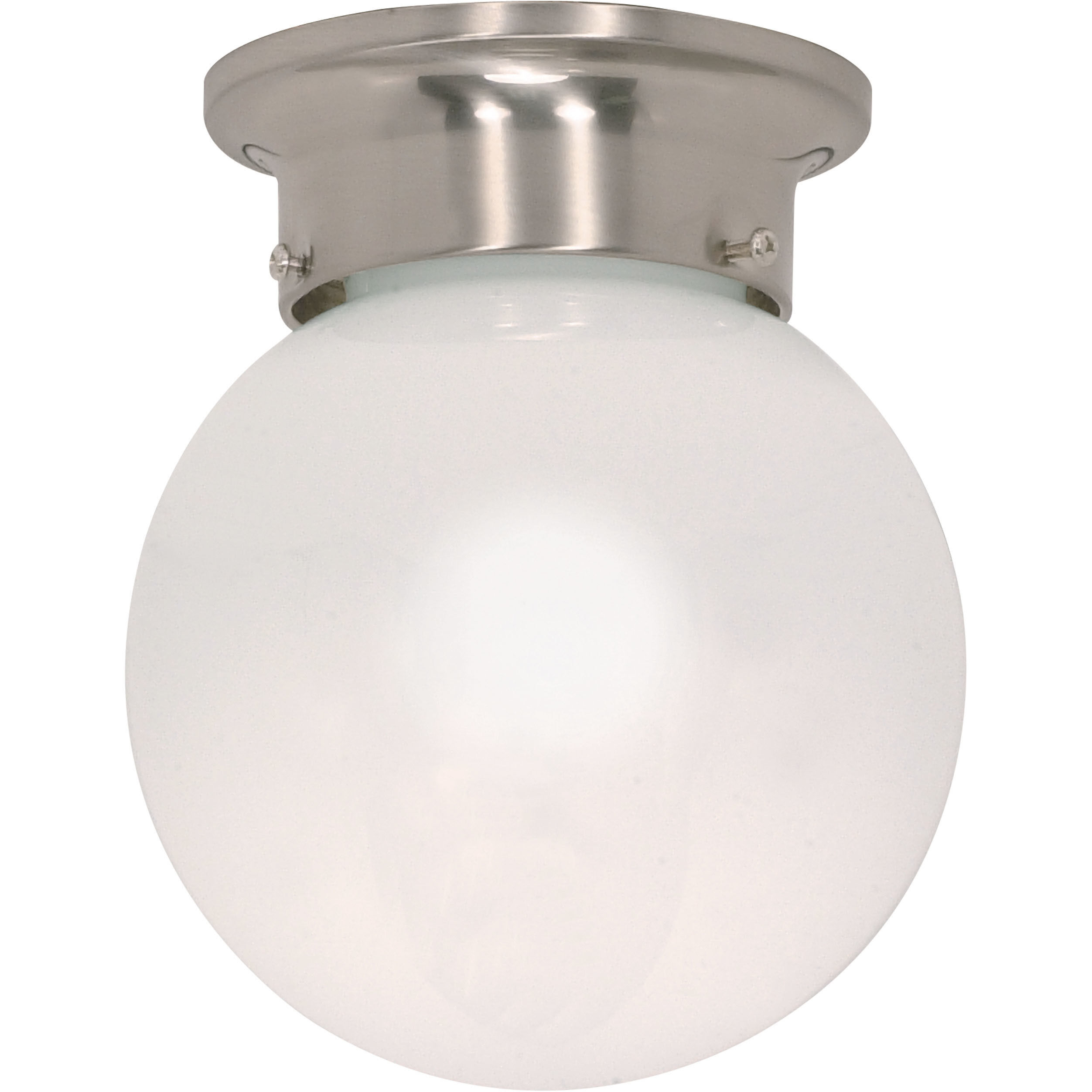 Brentwood 1 Light 6 inch Brushed Nickel Flush Mount Ceiling Light